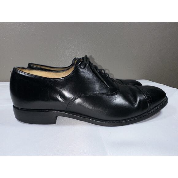 Allen Edmonds Men’s Fifth Avenue Cap Toe Dress Shoes Black Leather 9.5 D Wide - Picture 4 of 14